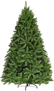 Albero di Natale Artificiale, Abete per la Festa di Natale, Albero Artificiale per Casa, Folto e Realistico, in Materiale di PVC, Supporto in Metallo, Facile da Montare, Verde (225 cm)
