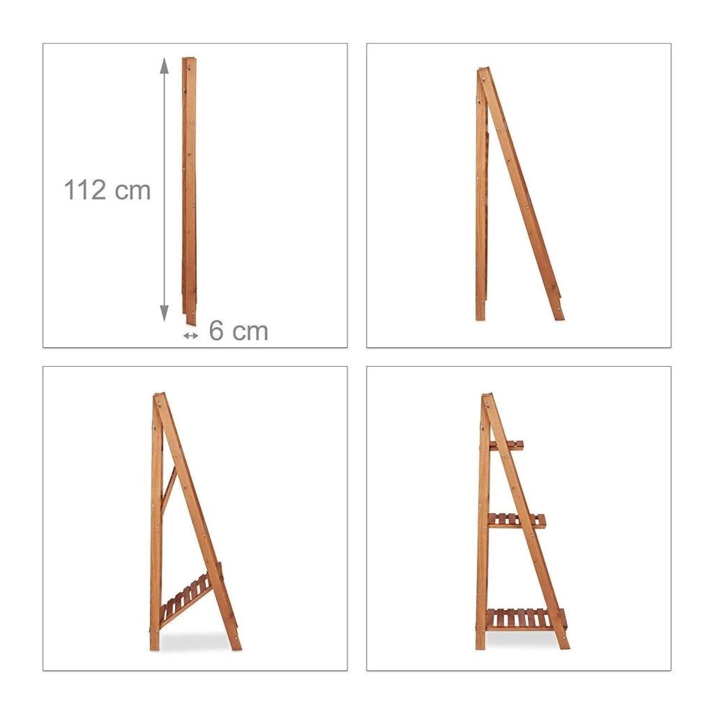 Portavasi/scaffale/scala in legno 107 cm 2013079/2