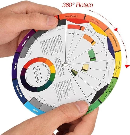 Set di colori per verniciatura Guida professionale per la miscela Colore a rullo per tattoo Set di accessori per carta