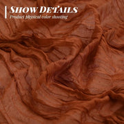 Tovaglia per tavolo in terracotta 400cm, semi-trasparente, 13ft, con decorazioni rustiche per cucina, matrimonio, vacanza.