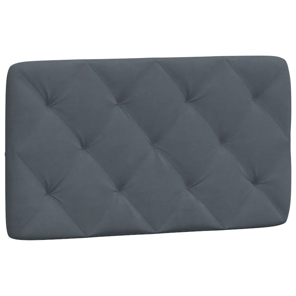 Cuscino Testiera Grigio Scuro 90 cm in Velluto CFW9988501