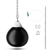 Sacco da boxe ad acqua 45 x 58 cm per un allenamento efficace superficie in PVC nero confortevole 20_0013396