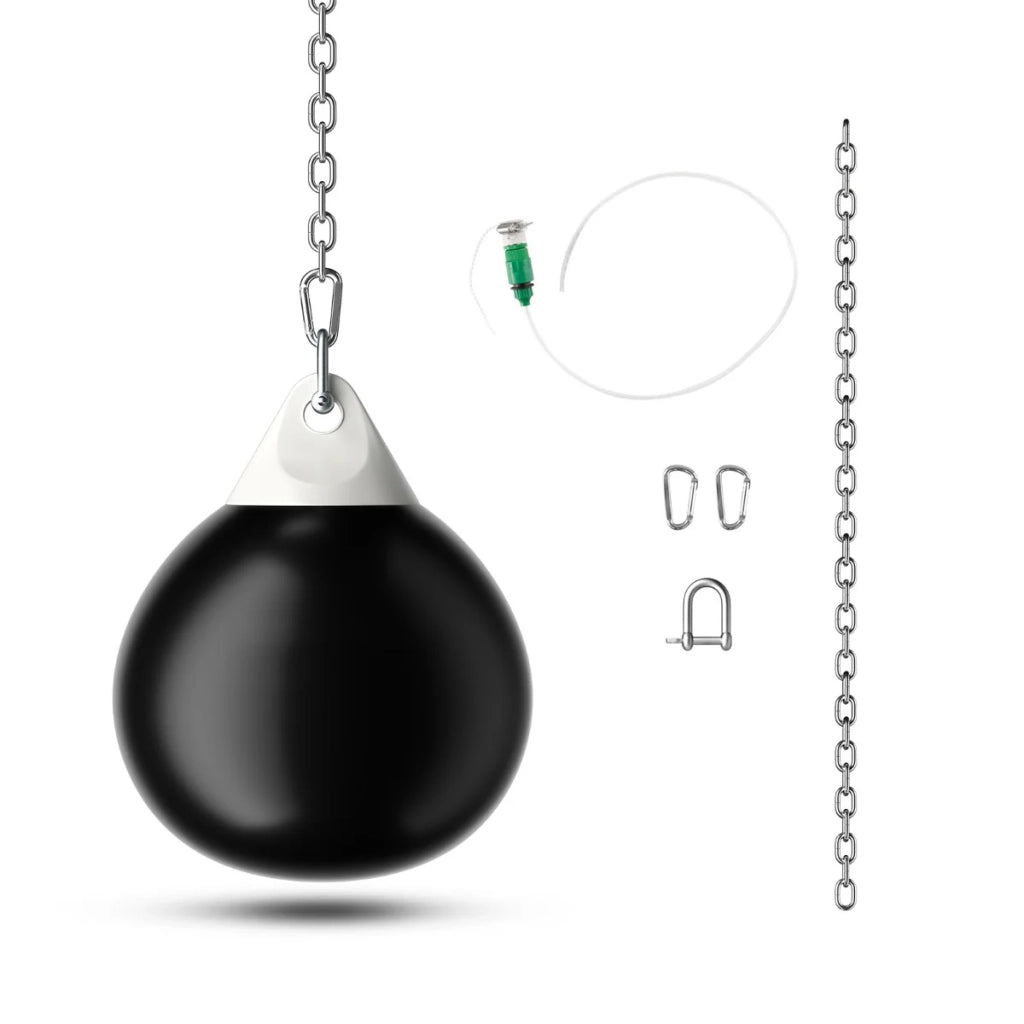 Sacco da boxe ad acqua 45 x 58 cm per un allenamento efficace superficie in PVC nero confortevole 20_0013396