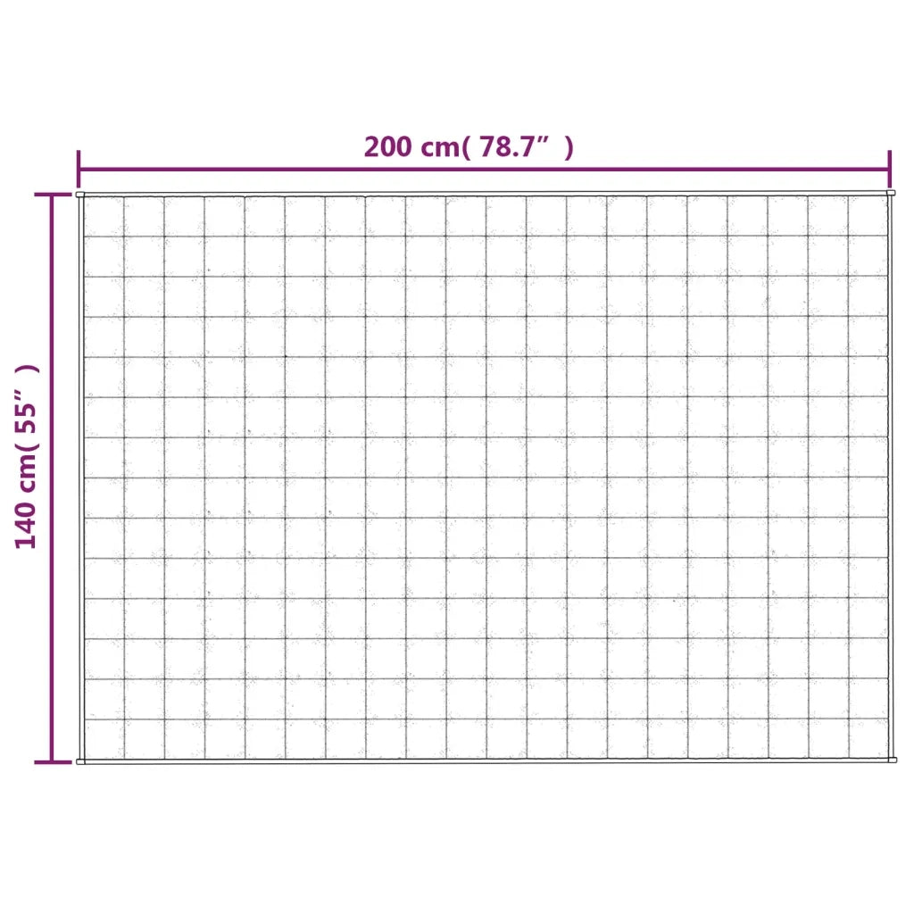 Coperta Ponderata Blu 140x200 cm 10 kg Tessuto 3154854