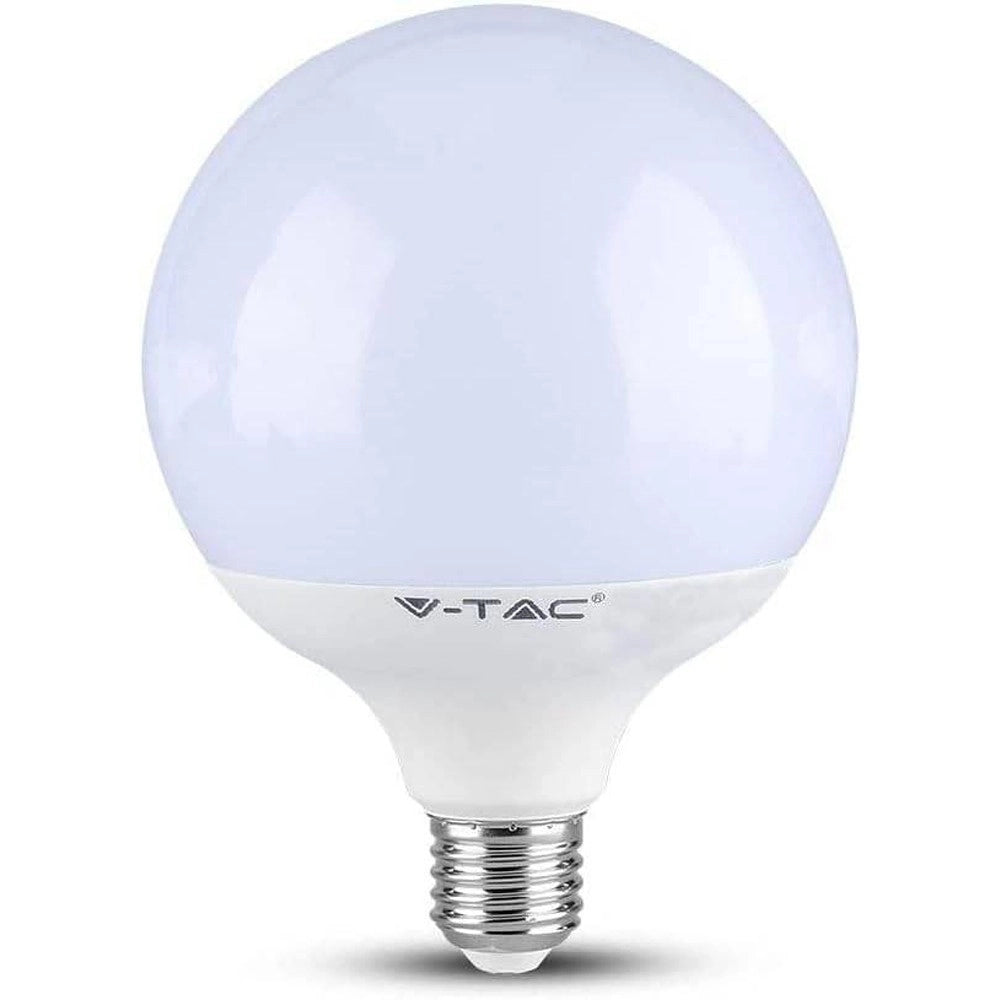 Trade Shop - Lampadina A Led E27 G120 18w Globo Luce Bianca Fredda 6400k Chip Samsung 2000lmn -