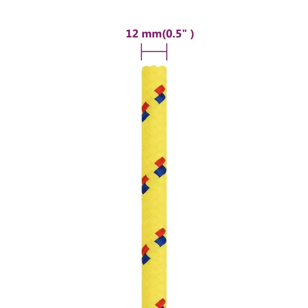 Corda per barca Gialla 12 mm 100 m in Polipropilene 152619