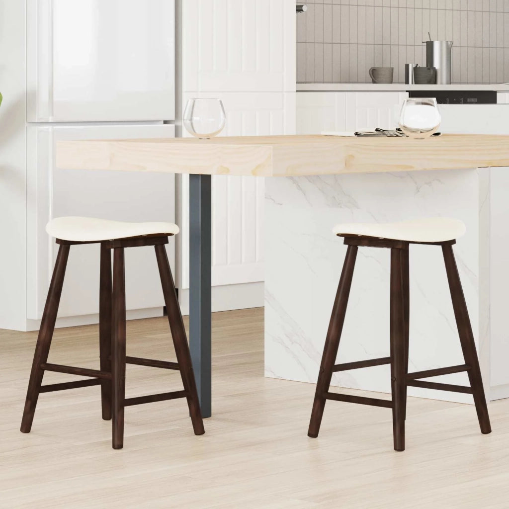 Sedie da pranzo 2 pcs Marrone Chiaro 46 x 37 x 63 cm 42020456