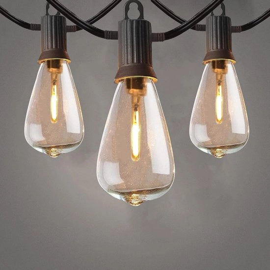 Luce a Led per Esterno 7,6 Metri con 12 Lampadine LED - Illuminazione Esterna Idroresistente per Giardino, Terrazza e Interno