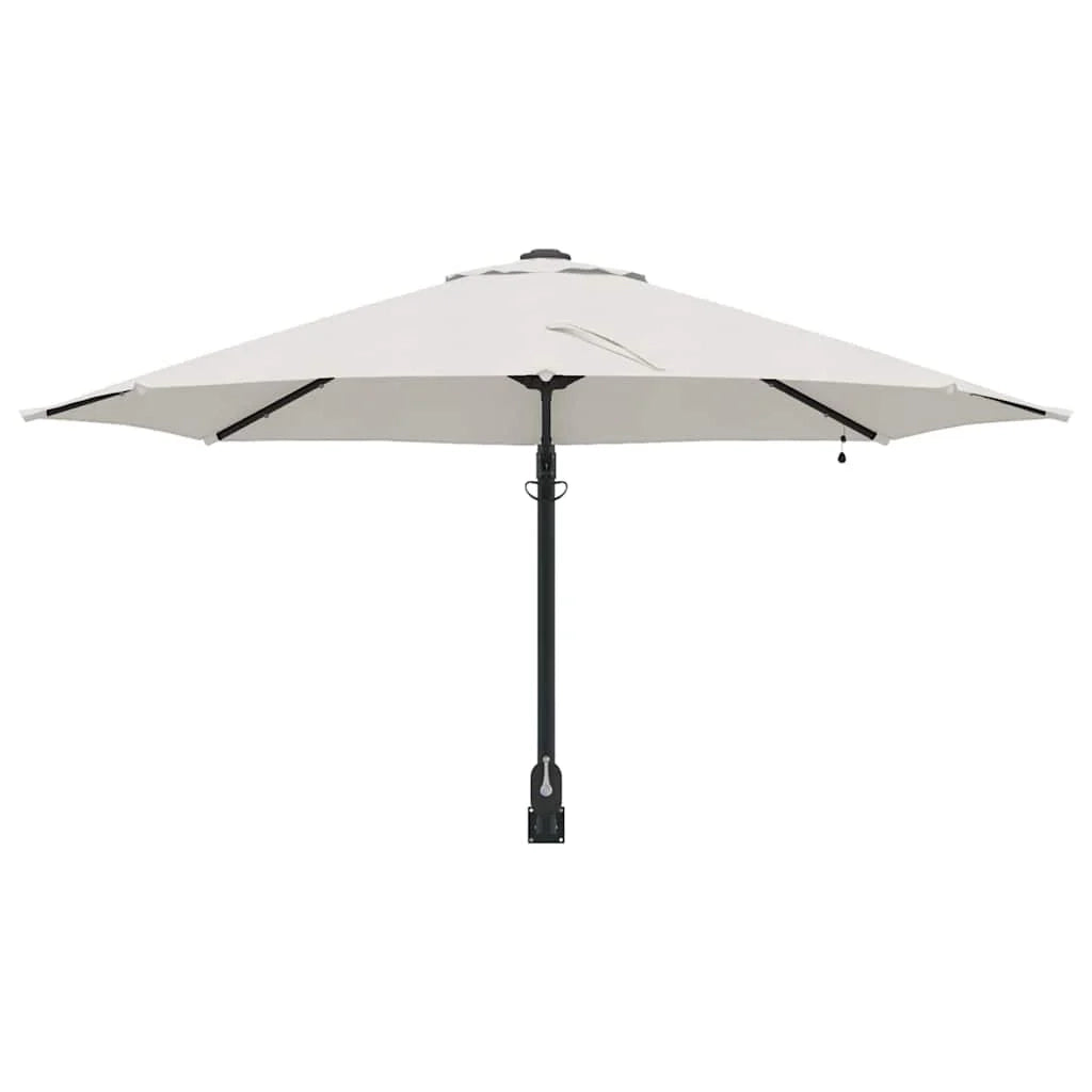 Ombrellone da giardino moderno inclinabile 248 x 248 x 148 cm funzionale atmosfera accogliente poliestere color sabbia 02_0058642