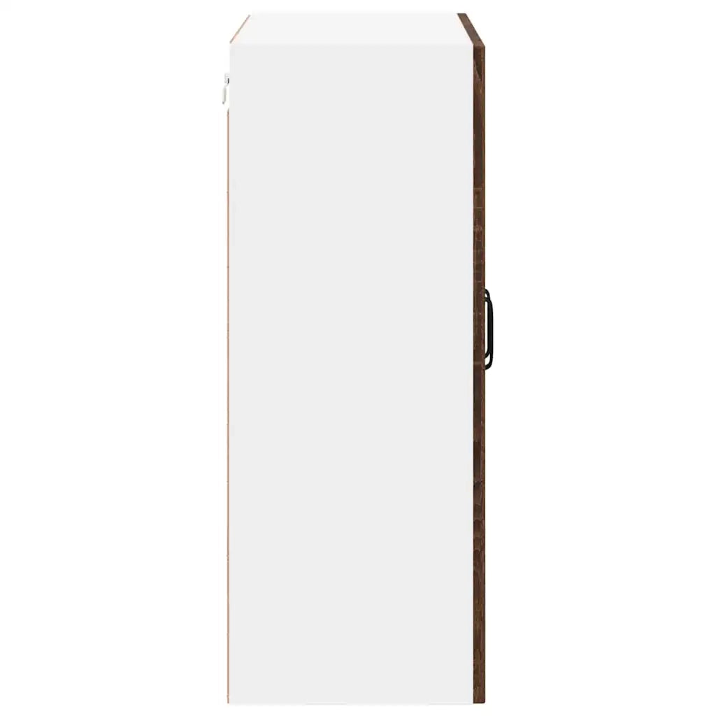 Mobile in vetro da parete LUCCA Rovere Marrone 60 x 31 x 80 cm