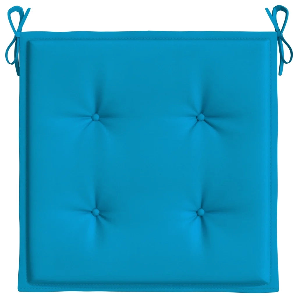 Cuscini per Sedia 2 pz Blu 50x50x4 cm in Tessuto Oxford 47601