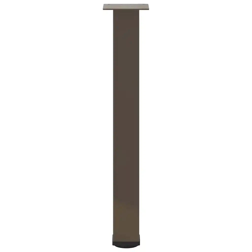 Gambe per tavolo consolle 4 pz | Piede del tavolo in acciaio naturale 72-74 cm