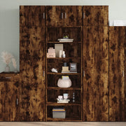 Credenza cassettiera cassettiera mobile contenitore organizer cucina soggiorno soggiorno alto 70 x 41 x 185 cm derivati ​​del legno marrone 02_0033555