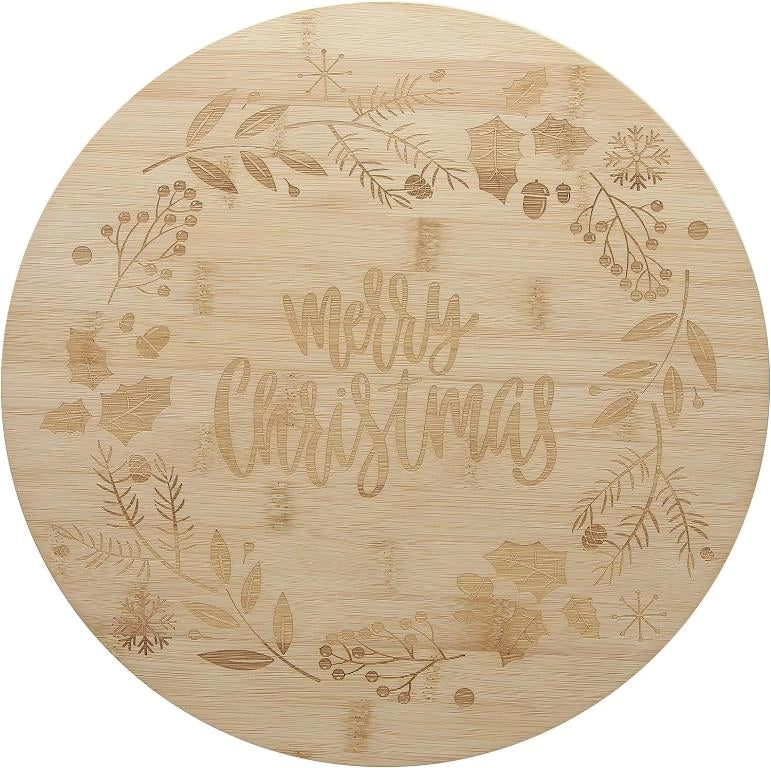 Tagliere da Cucina in Bamboo Girevole Lazy Winter 33 cm Tognana