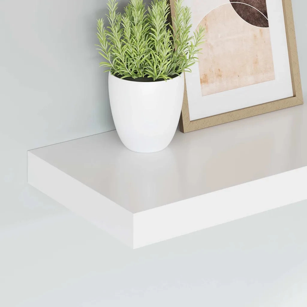 Scaffali a Parete 2 pz Bianco 40x23x3,8 cm in MDF cod mxl 50919