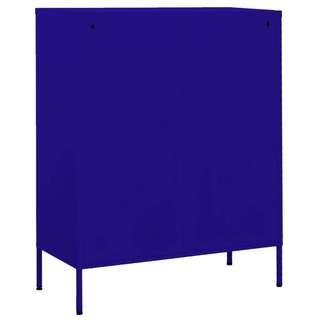 Armadietto Blu Marino 80x35x101,5 cm in Acciaio 336163