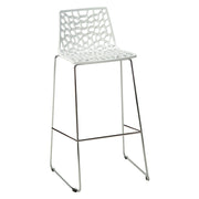 SEDIA SGABELLO IN METALLO / PLASTICA 'SPIDER'