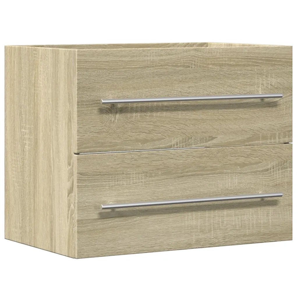 vidaXL Mobile Lavabo Rovere Sonoma 60x38,5x48 cm in Legno Multistrato