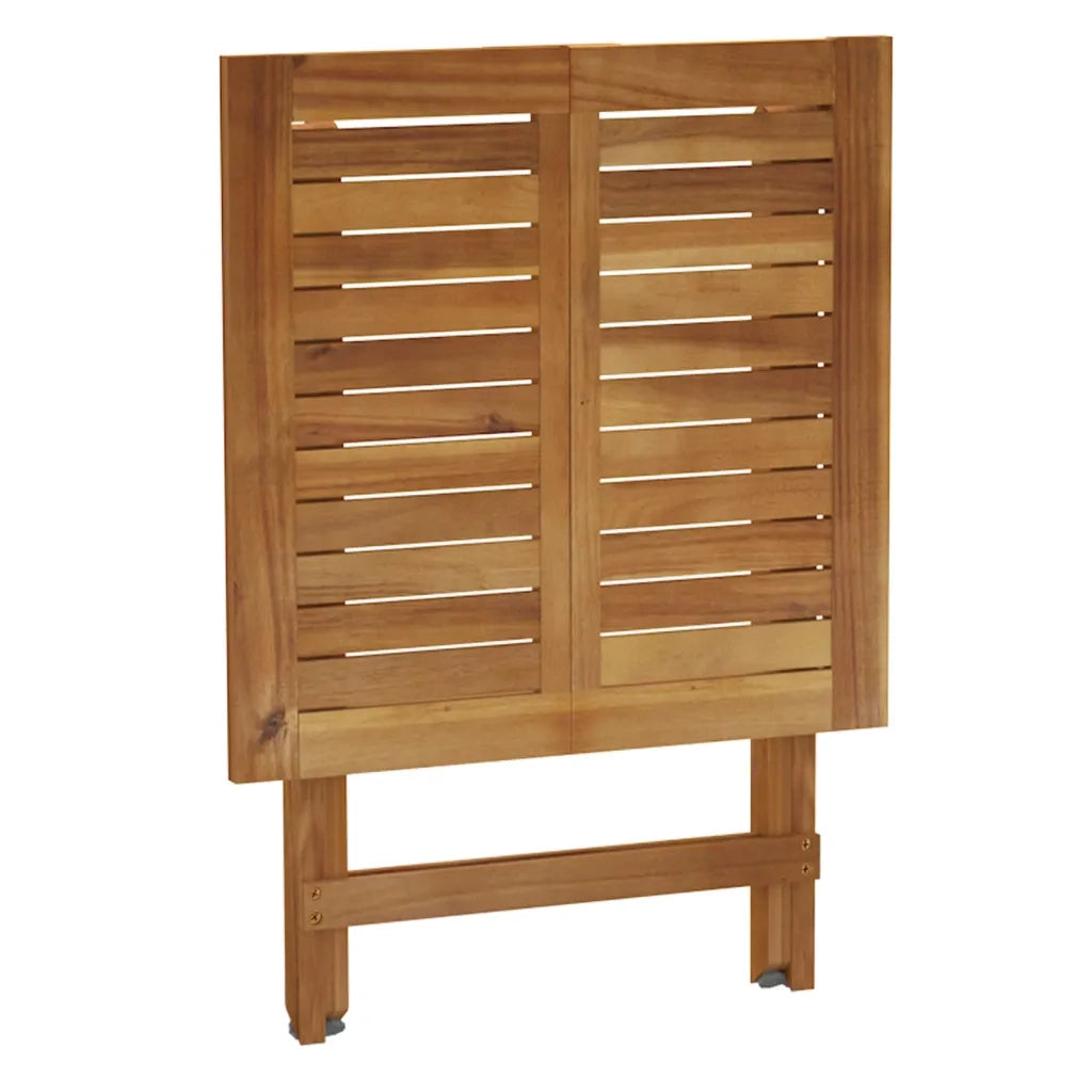Set da Bistr¨° Pieghevole 3pz | Set Salotto da Giardino con Cuscini Legno Massello Acacia