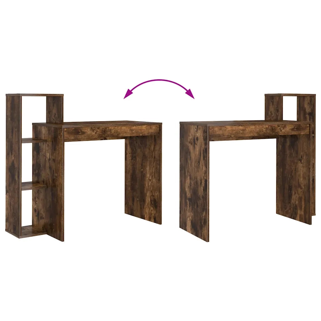 Scrivania Rovere fumé 100 x 40 x 90 cm Legno multistrato 869318