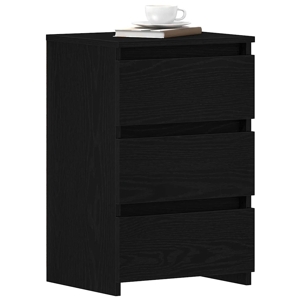 Armadio da Notte 2 pcs Rovere Nero 40 x 35 x 62,5 cm 862614