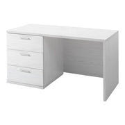 Scrivania robusta per bambini con 3 cassetti collezione OLVENA colore bianco effetto legno.