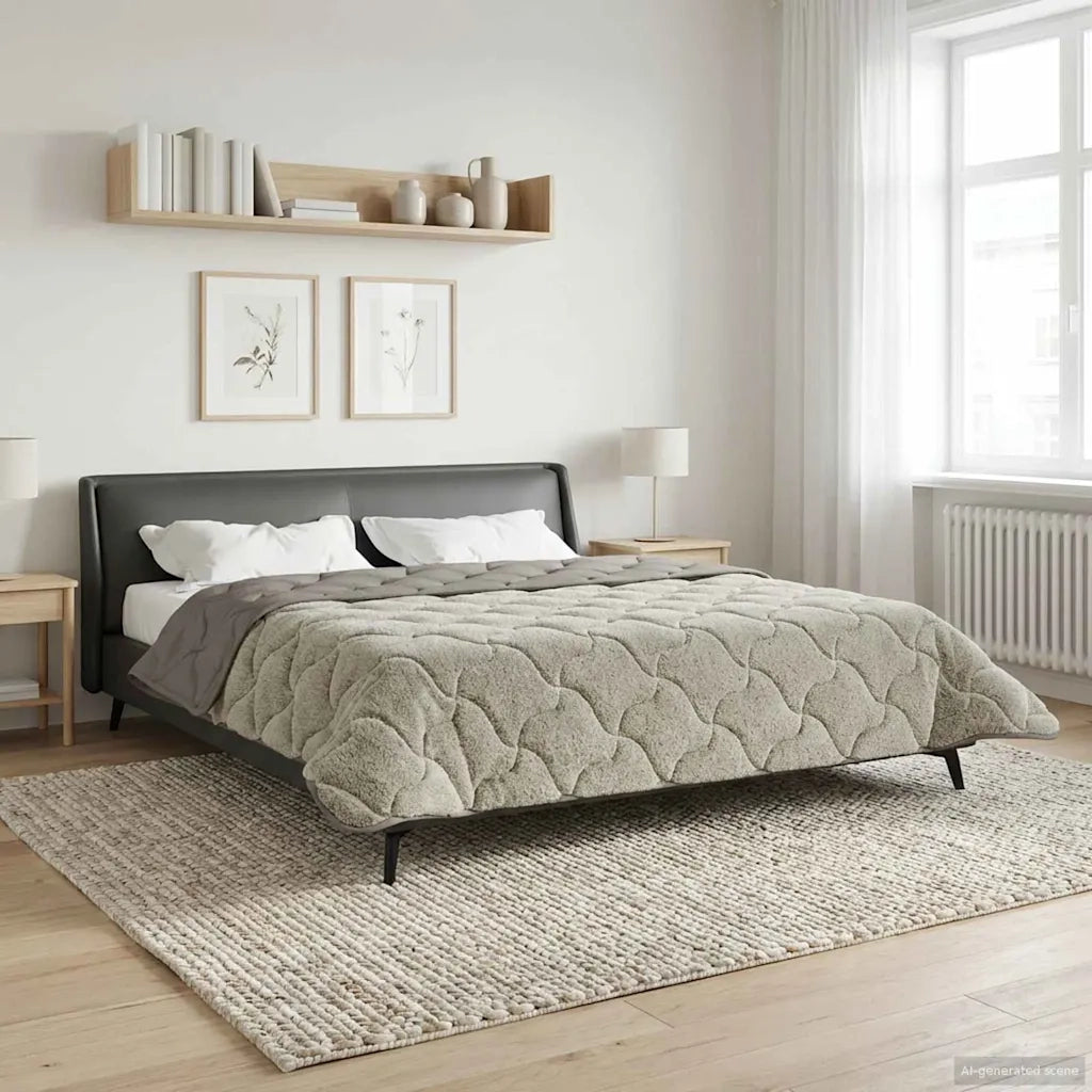 Duvet Estivo Trapuntato Grigio chiaro 240 x 260 cm