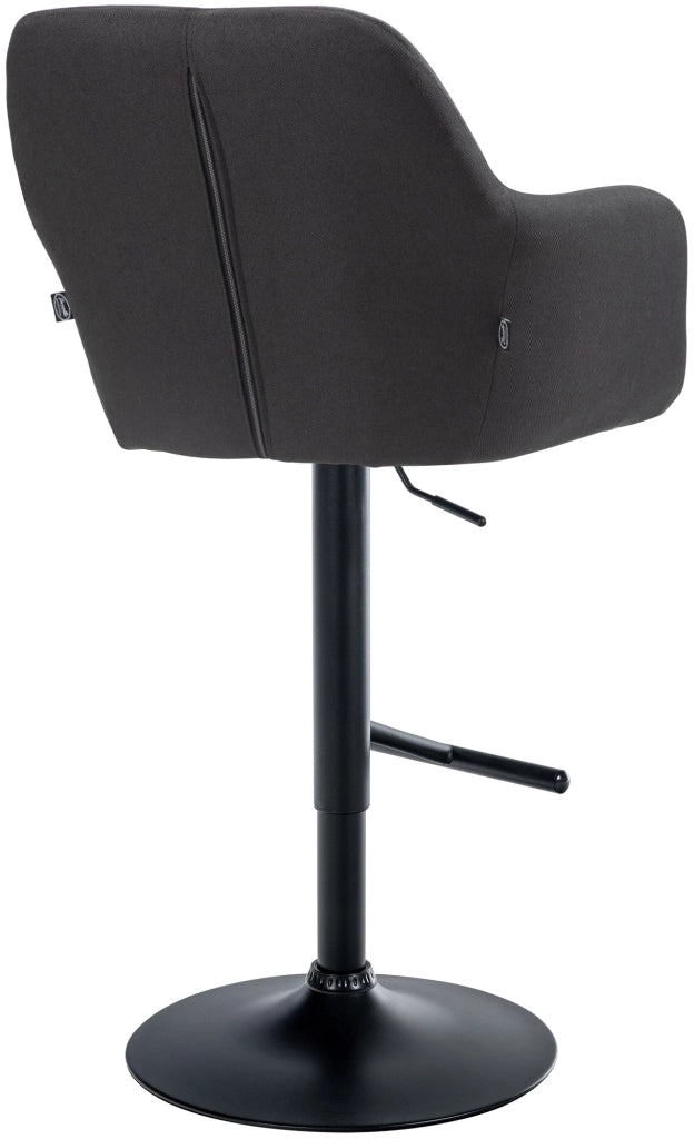 Barhocker Natoma Stoff schwarz