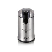 Macinacaffè elettrico per caffè e spezie 150W, capacità 50g lame inox e corpo acciaio con funzione a pressione - Sogo