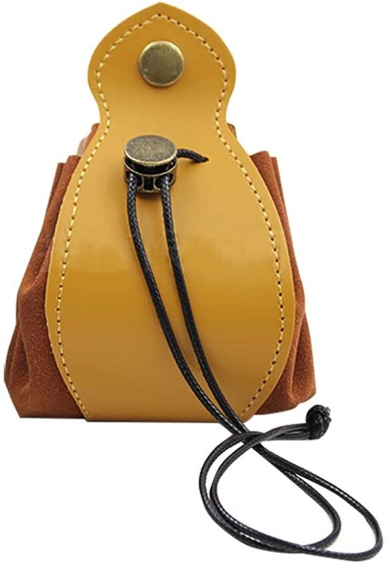 Tas di stoccaggio universale - Borsa in pelle per dadi - Portafoglio - Piccoli accessori - Cordino - Foderato in suède - Borsa per dadi