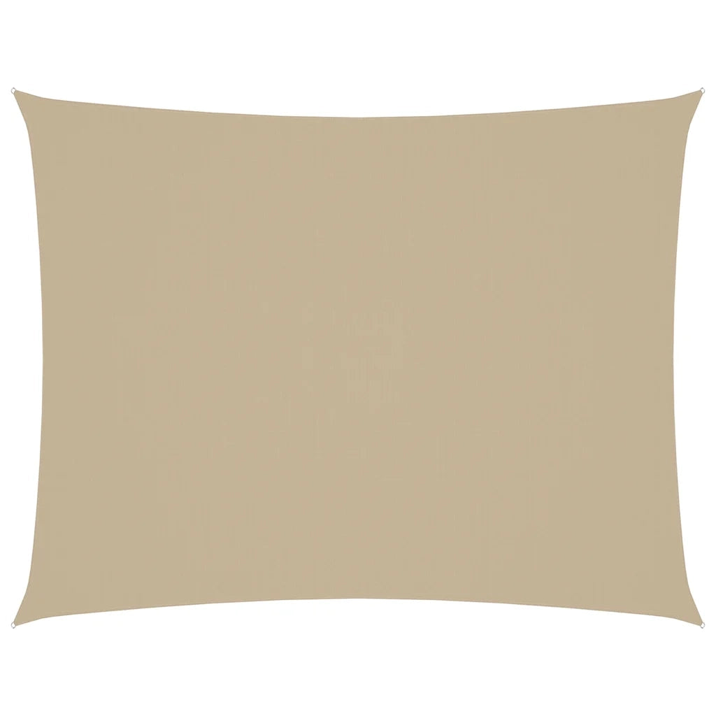 Parasole a vela | Telo Ombra | Vela da ombra Oxford Rettangolare 2x3,5 m Beige