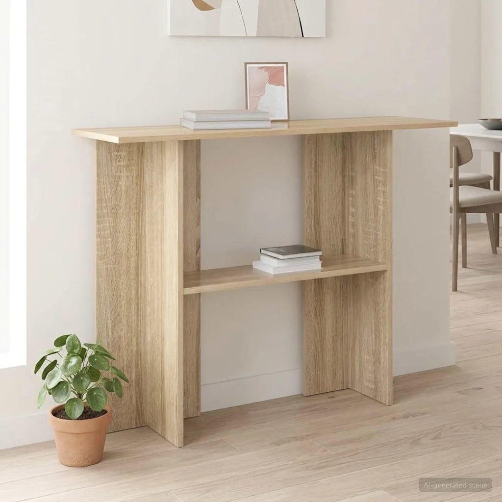 Tavolo consolle Rovere Sonoma 100 x 30 x 75 cm 8001177