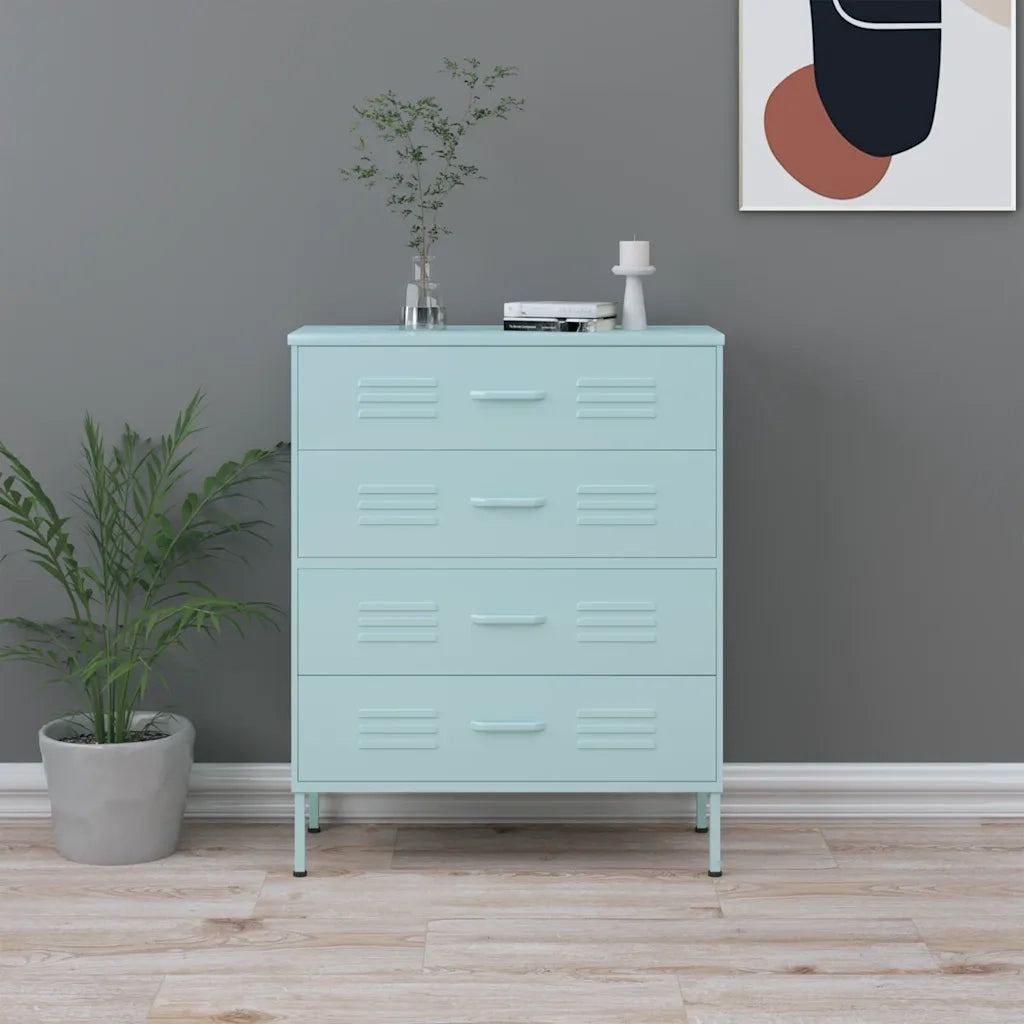 Cassettiera Menta 80x35x101,5 cm in Acciaio CFW6444407