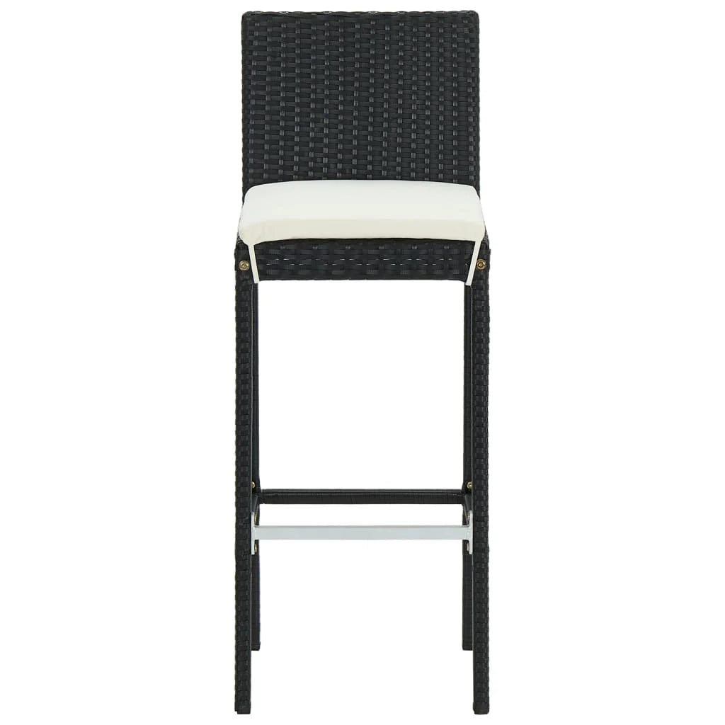Set da bar da giardino con cuscini 5 pz nero 02_0013464