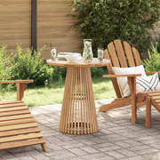 Tavolo da Pranzo da Giardino Ã˜70x75 cm in Legno Massello di Teak