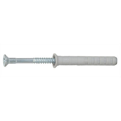TASSELLO NYLON CON VITE A CHIODO PREMONTATA- mm 6x80- FISCH- pezzi 100