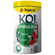 Tropical Pond koi Spirulina Pellet Size S - Mangime super premium con spirulina granulometria medio piccola Formato: 1000 ml