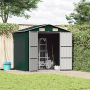 Capanno da Giardino Verde 205x129x183 cm in Acciaio Zincato 46297