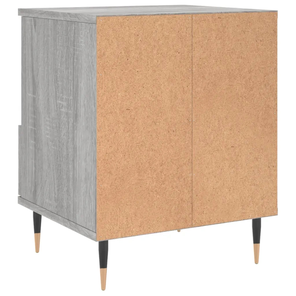 Comodini 2pz Grigio Sonoma 40x35x50 cm in Legno Multistrato 830617