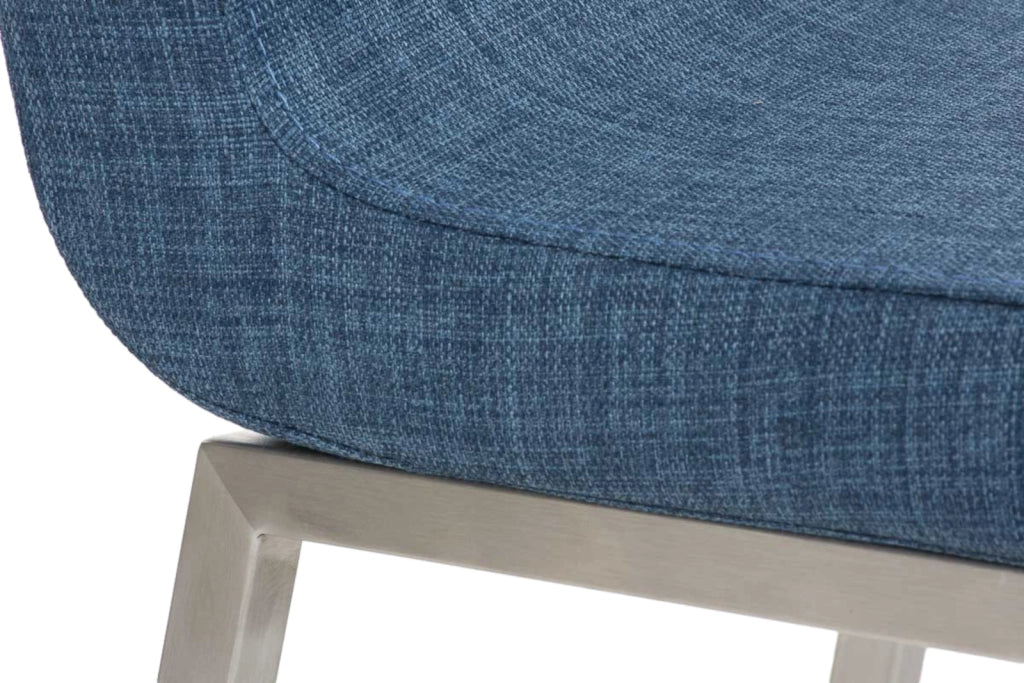 Set di 2 sedie da pranzo Colmar Fabric blu