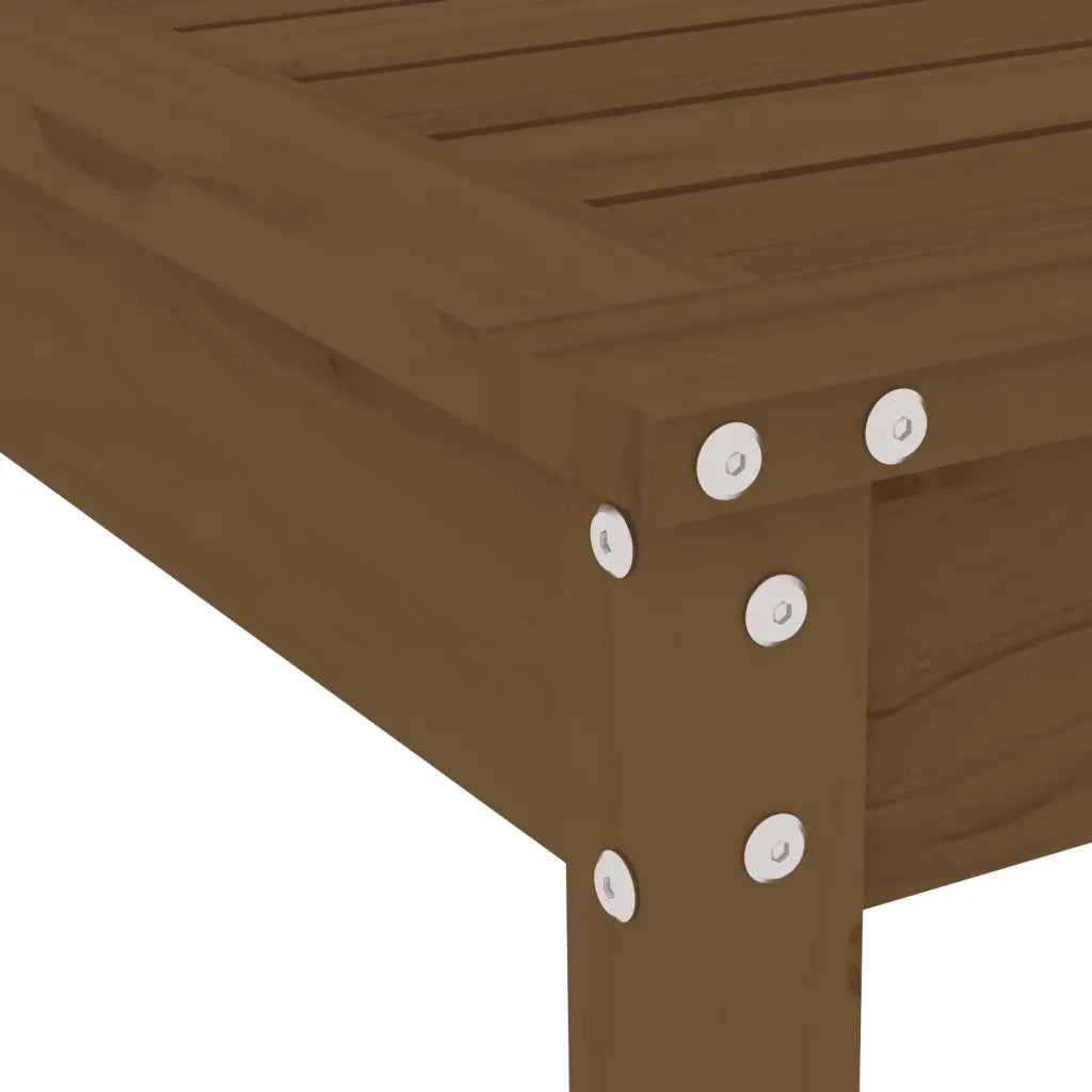 Set da Pranzo da Giardino 5 pz ambra in Legno Massello di Pino 3157712