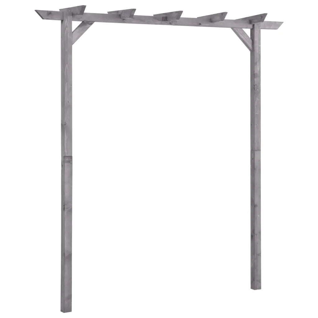 Pergolato da Giardino Grigio 200x40x205 cm in Pino Impregnato cod mxl 74084