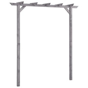 Pergolato da Giardino Grigio 200x40x205 cm in Pino Impregnato cod mxl 74084