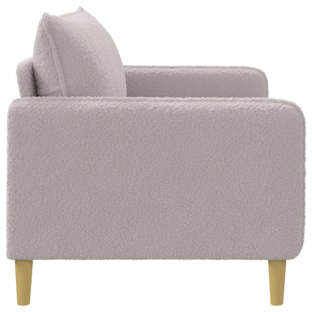 Poltrona XXL Grigio Chiaro Bouclé 42043562
