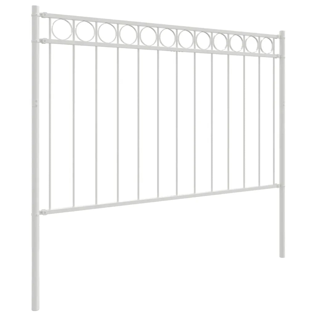 Elemento Recinzione ASSEN Bianco 170 x 150 cm Acciaio 42003923