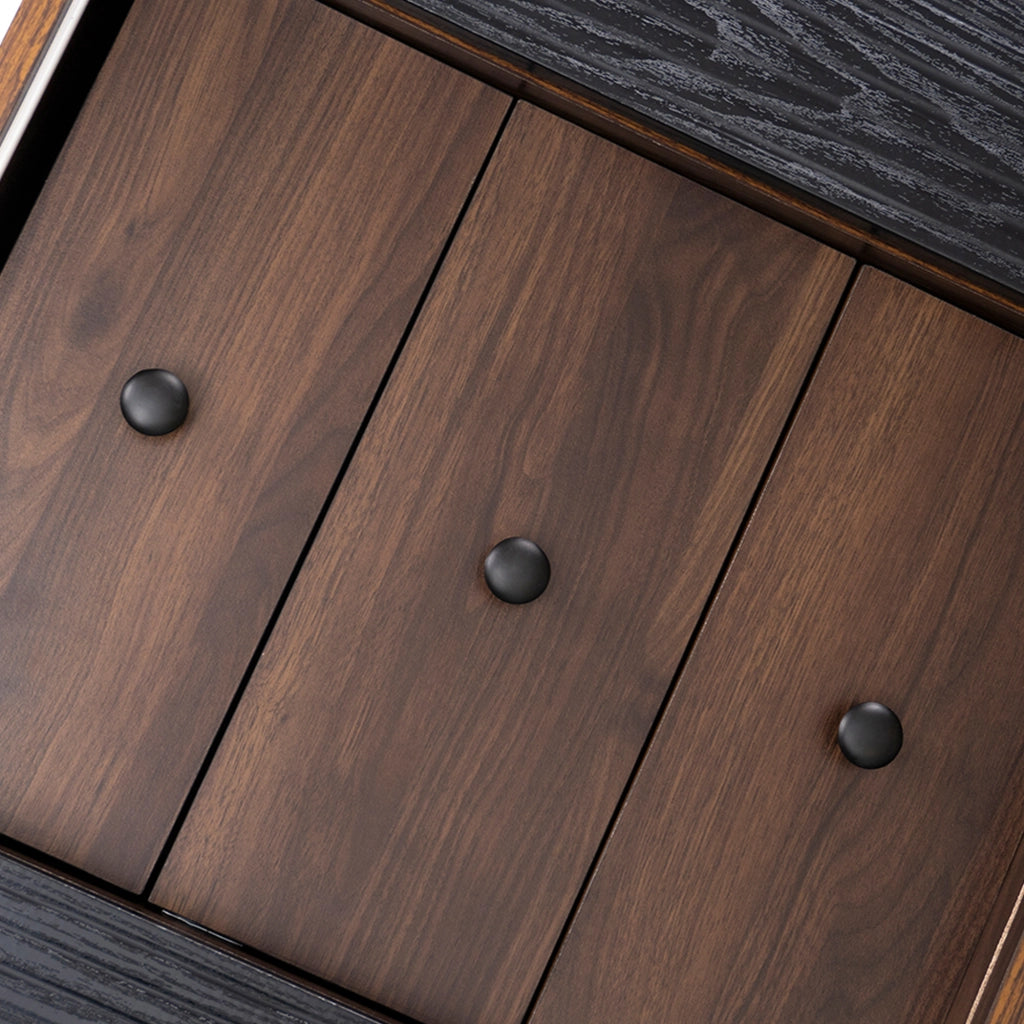 Credenza con Cassetti e Ripiani ¨C Xylo ¨C Legno Moderno, 117.5x80x40 cm