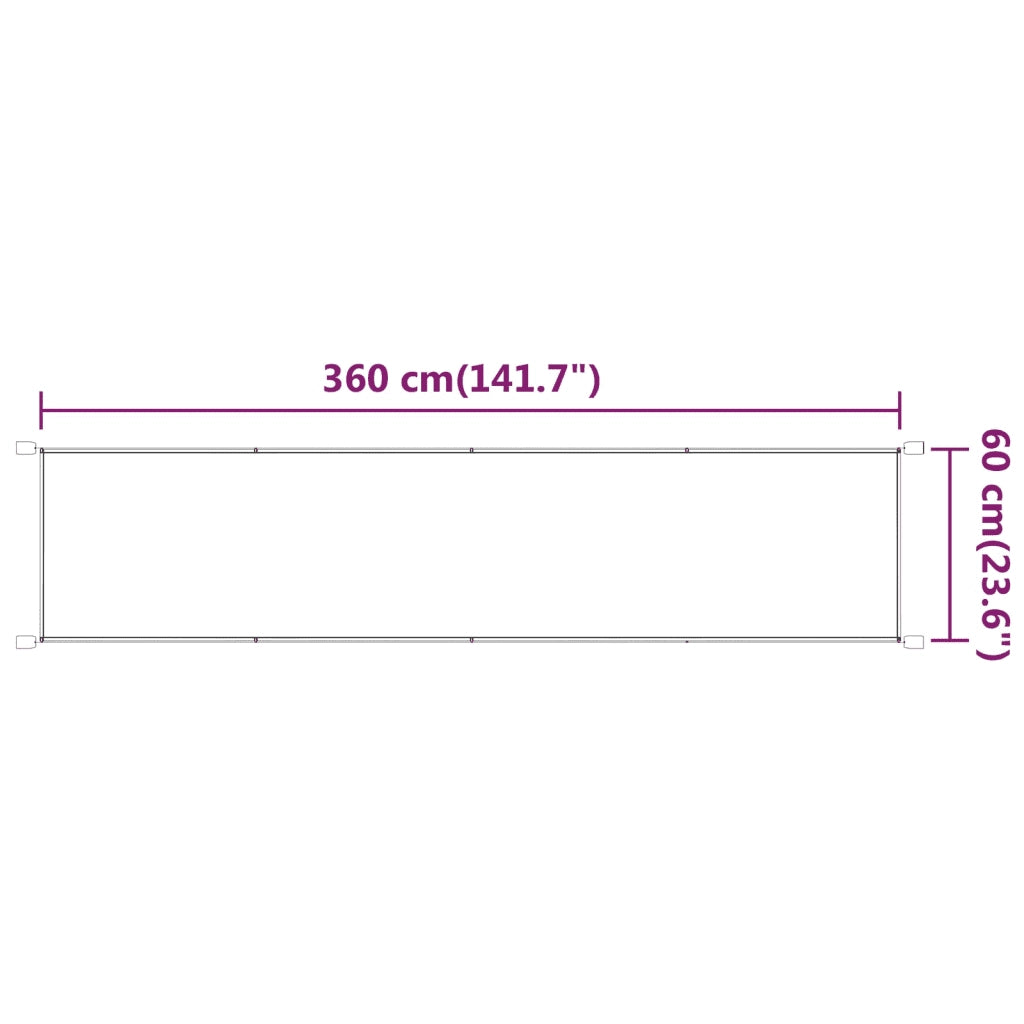 Paravento Verticale Verde Chiaro 60x360 cm in Tessuto Oxford CFW6491469