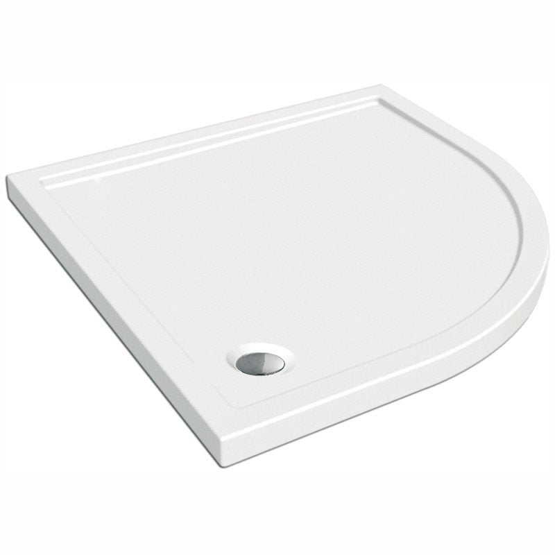 Piatto doccia ribassato 80x80 cm EASYFLAT resina H3.5 cm MONACO Bianco