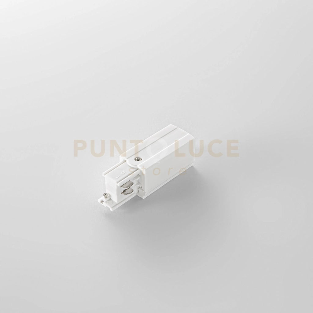 LED-RAIL-NEST-DX-DA-BCO INNESTO DESTRO ENTRATA L N + CAVO DI TERRA PER BINARIO TRIFASE RAIL BIANCO DALI