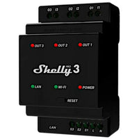 Shelly PRO 3, Rel√® WiFi, LAN Bluetooth, 3 Canali, guida DIN, controllo apparecchi ad  uso residenziale e commerciale